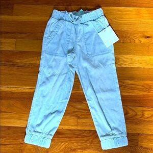 Bella Dahl 4/5 Girls Sky Blue Relaxed Pants